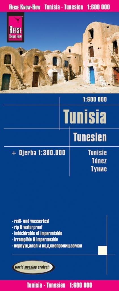 Reise Know-How Landkarte Tunesien (1:600.000) mit Djerba (1:300.000): world mapping project, reiß- und wasserfest Leisure, Home & Garden