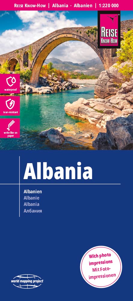 Reise Know-How Landkarte Albanien / Albania (1:220.000) Leisure, Home & Garden
