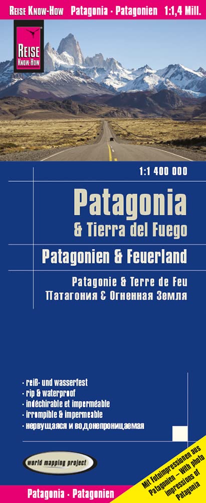 Reise Know-How Landkarte Patagonien, Feuerland / Patagonia, Tierra del Fuego (1:1.400.000): reiß- und wasserfest (world mapping project) Leisure, Home & Garden