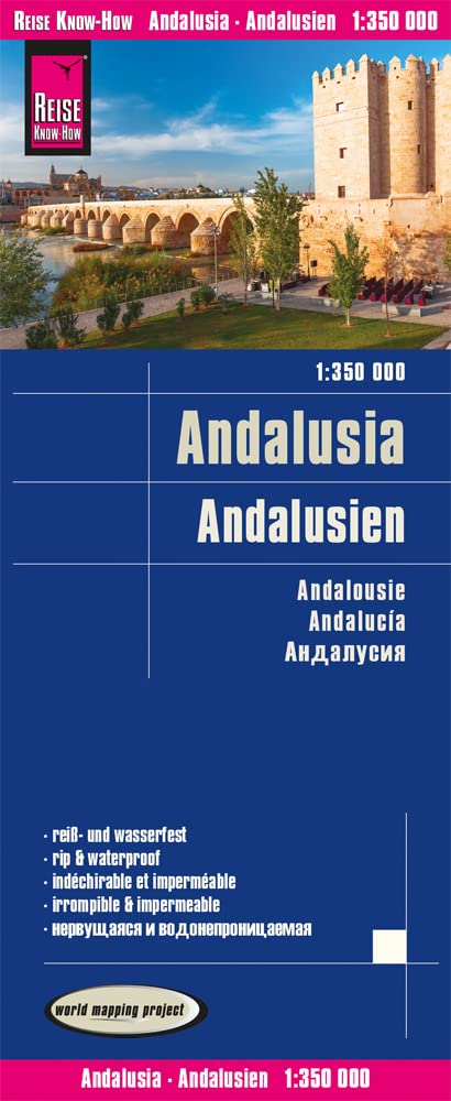 Reise Know-How Landkarte Andalusien / Andalusia (1:350.000): reiß- und wasserfest (world mapping project) Leisure, Home & Garden