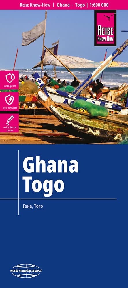 Reise Know-How Landkarte Ghana, Togo (1:600.000): reiß- und wasserfest (world mapping project) Leisure, Home & Garden