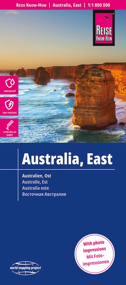 Reise Know-How Landkarte Australien, Ost / Australia, East (1:1.800.000): reiß- und wasserfest (world mapping project) Leisure, Home & Garden