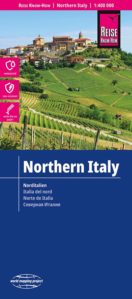 Reise Know-How Landkarte Italien, Nord / Northern Italy (1:400.000): reiß- und wasserfest (world mapping project) Leisure, Home & Garden