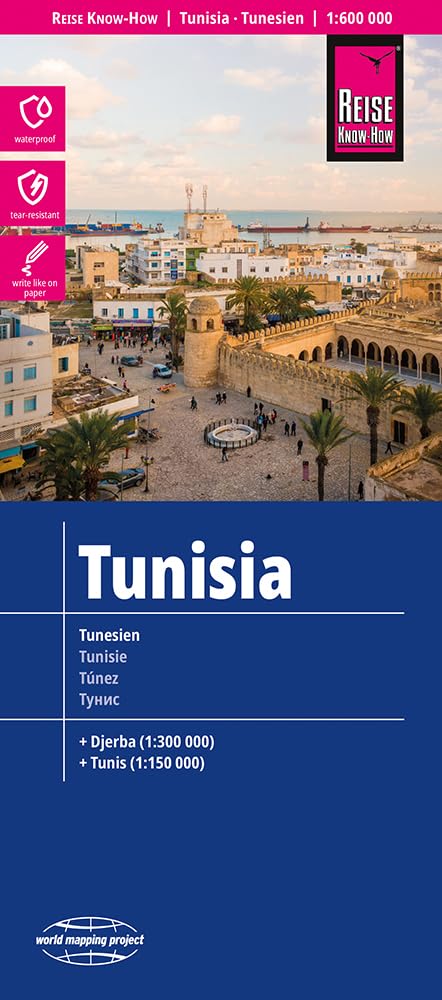 Reise Know-How Landkarte Tunesien / Tunisia (1:600.000): reiß- und wasserfest (world mapping project) Leisure, Home & Garden