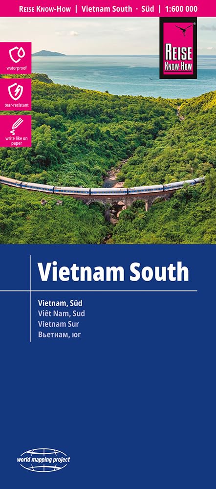 Reise Know-How Landkarte Vietnam Süd (1:600.000): reiß- und wasserfest (world mapping project) Leisure, Home & Garden
