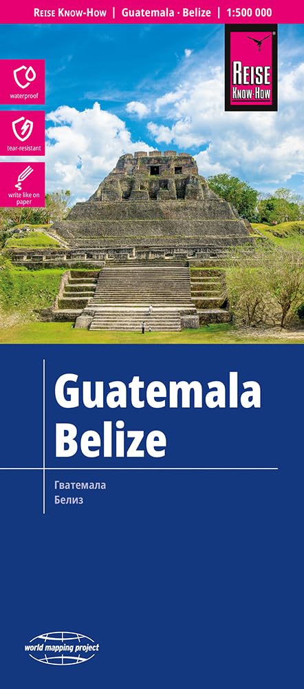 Reise Know-How Landkarte Guatemala, Belize (1:500.000): reiß- und wasserfest (world mapping project) Leisure, Home & Garden