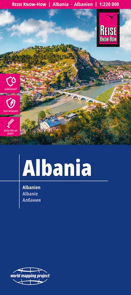 Reise Know-How Landkarte Albanien / Albania (1:220.000) Leisure, Home & Garden