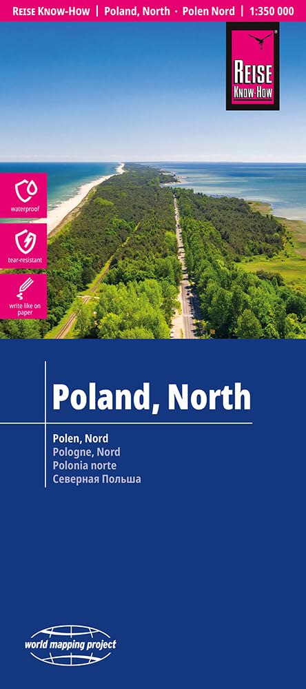Reise Know-How Landkarte Polen, Nord | Poland, North (1:350.000) Leisure, Home & Garden