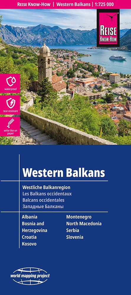 Reise Know-How Landkarte Westliche Balkanregion / Western Balkans (1:725.000) Leisure, Home & Garden