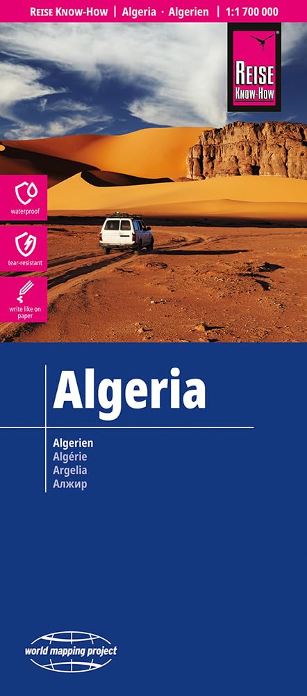 Reise Know-How Landkarte Algerien, Tunesien | Algeria, Tunisia (1:1.700.000) Leisure, Home & Garden