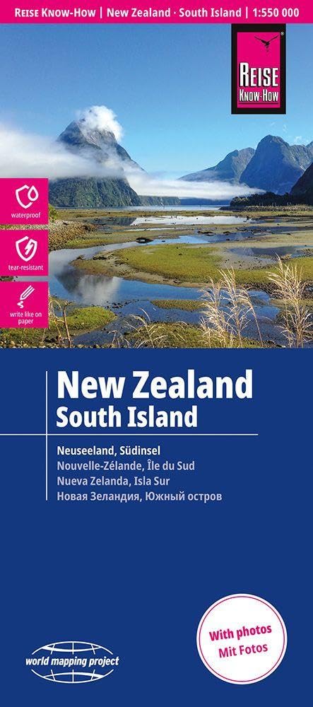 Reise Know-How Landkarte Neuseeland, Südinsel | New Zealand South Island (1:550.000) Leisure, Home & Garden