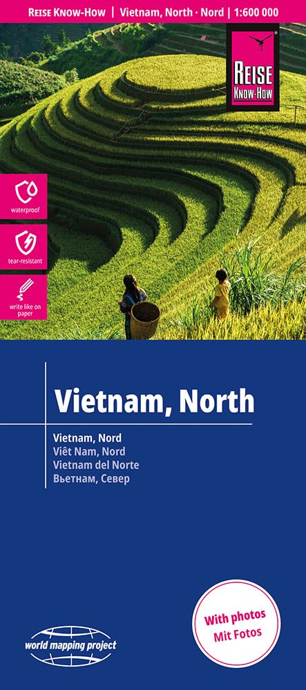 Reise Know-How Landkarte Vietnam, Nord | Vietnam, North (1:600.000) Leisure, Home & Garden