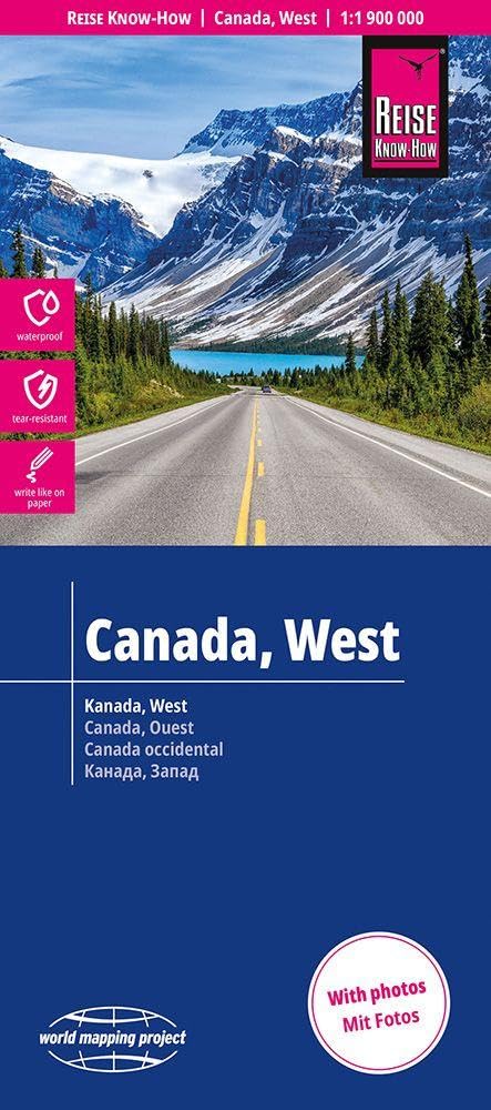 Reise Know-How Landkarte Kanada, West | Canada, West (1:1.900.000) Leisure, Home & Garden
