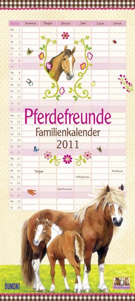 Pferdefreunde, FAM-Kalender 2011: Zum Eintragen der Termine rund ums Jahr. Mit 6 Spalten und über 400 Stickern Calendars