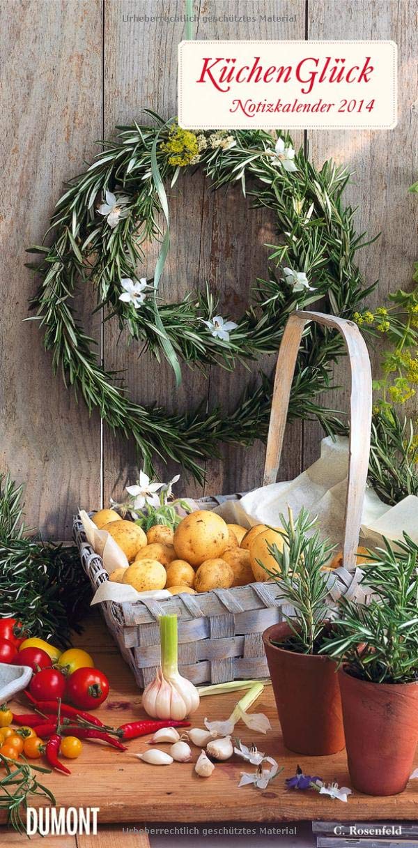 KüchenGlück - Long Size Kalender 2014: Notizkalender Leisure, Home & Garden