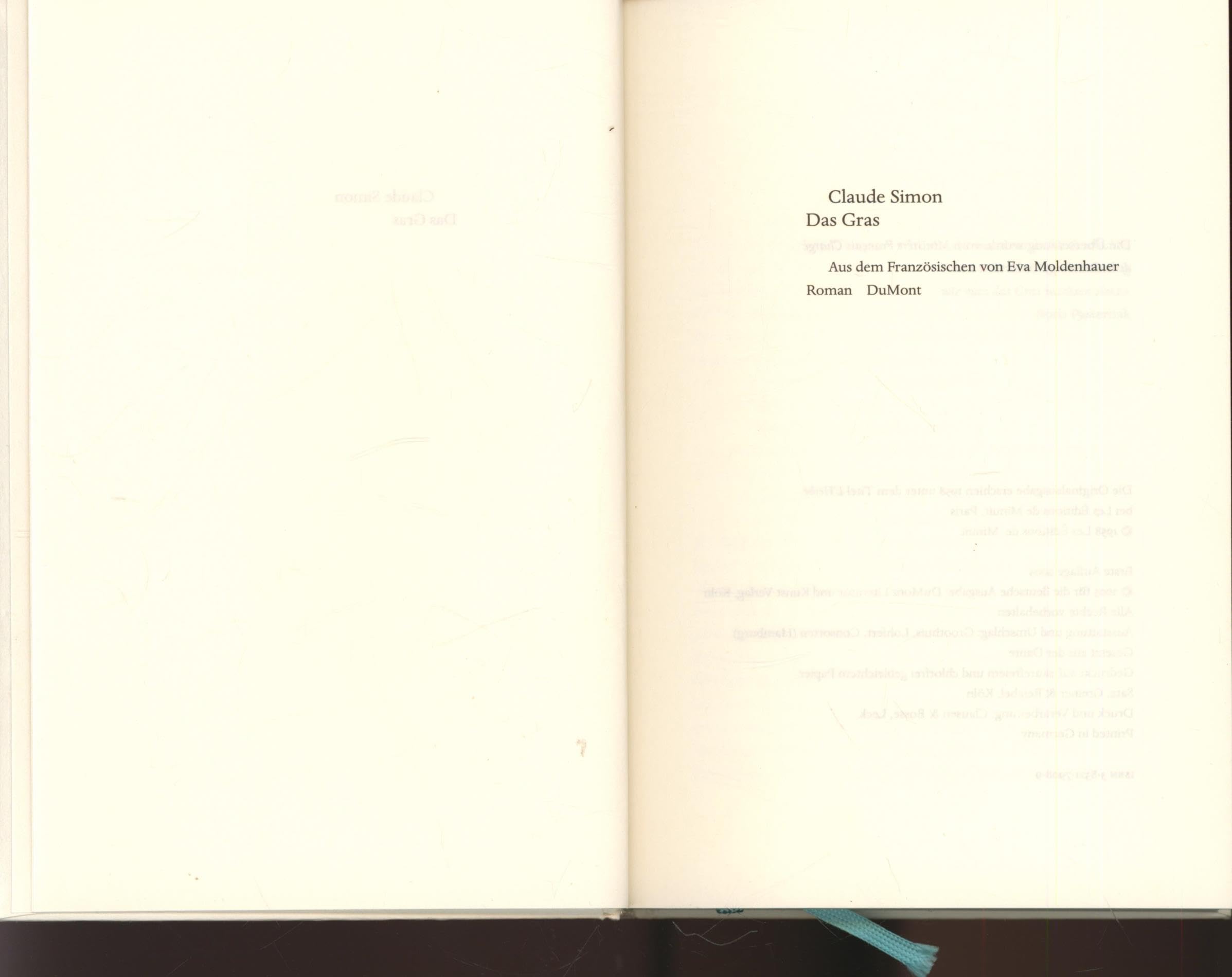 Das Gras Contemporary literature Books