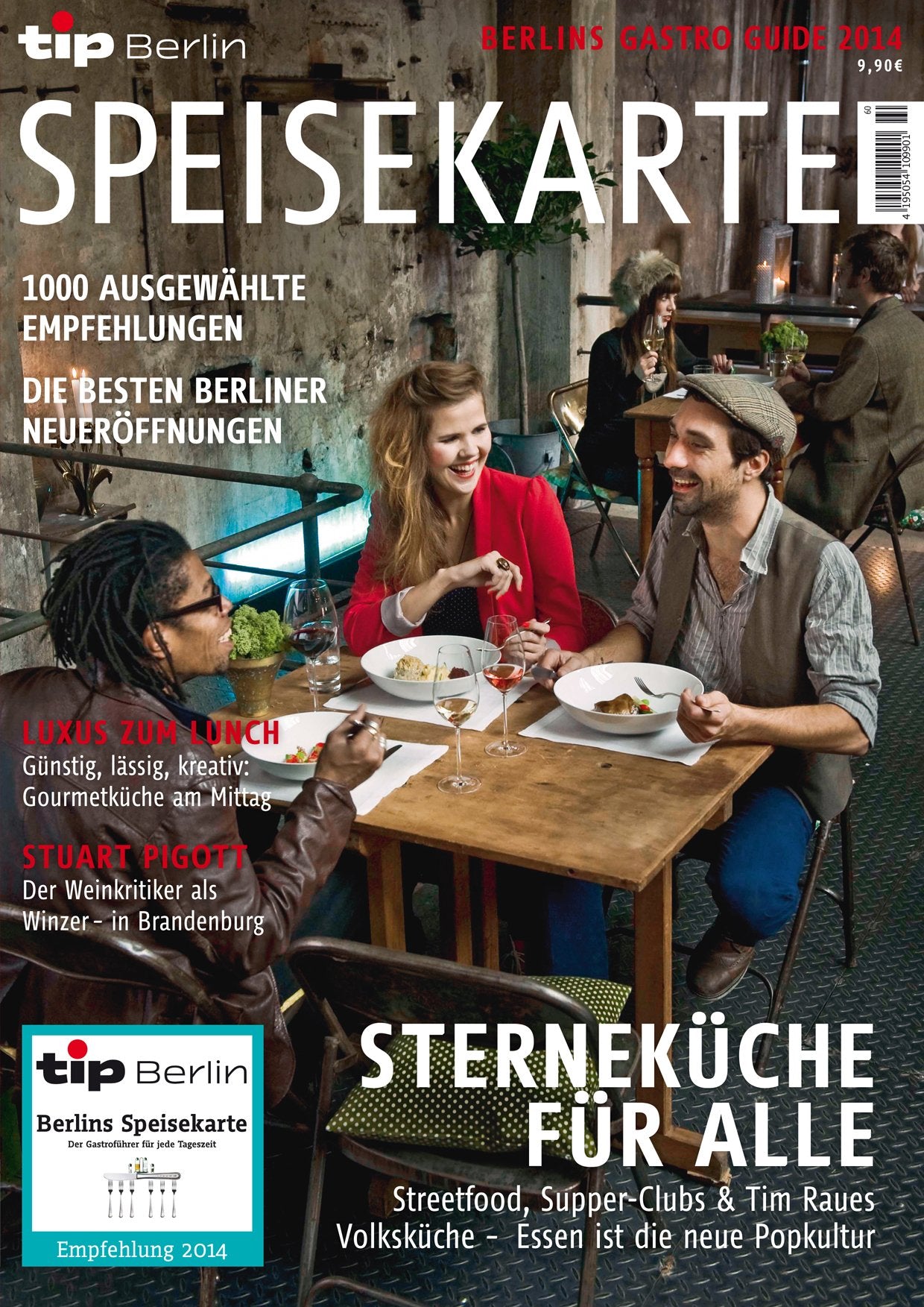 Berlins Gastro Guide - Speisekarte 2014: tip Verlag Berlin book