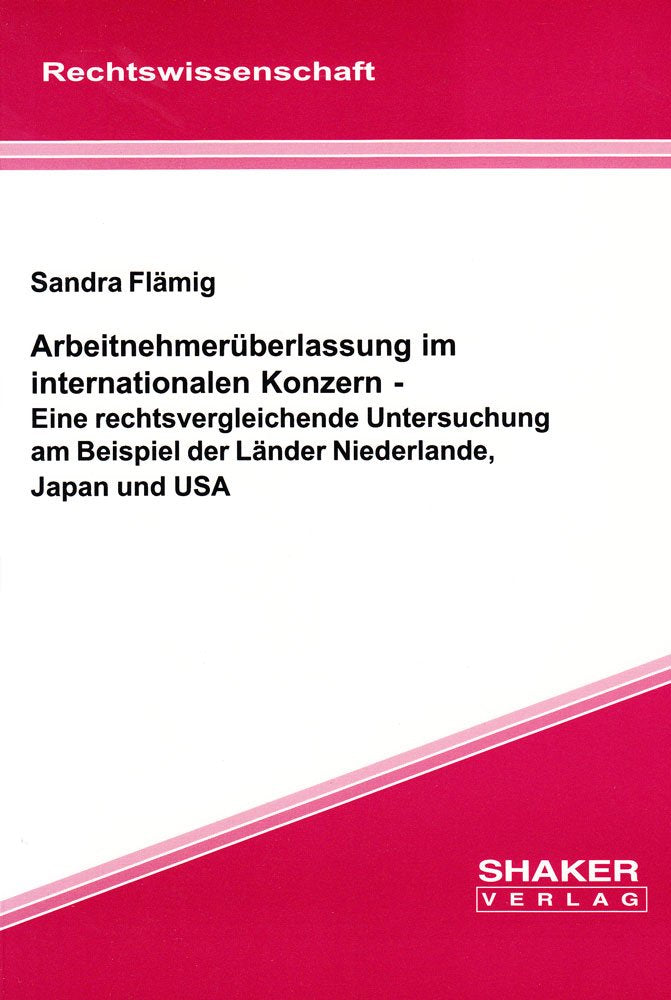 Arbeitnehmerüberlassung im internationalen Konzern book