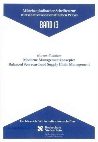 Moderne Managementkonzepte: Balanced Scorecard und Supply Chain Management Business, Finance & Career
