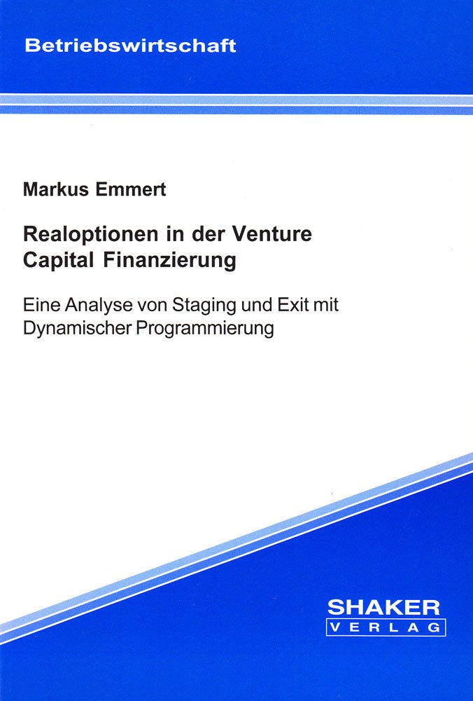 Realoptionen in der Venture Capital Finanzierung book