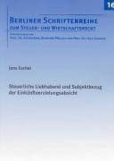 Steuerliche Liebhaberei und Subjektbezug der Einkünfteerzielungsabsicht book