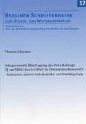 Interpersonale Übertragung des Verlustabzugs (§ 10d EStG) durch Erbfall im Einkommensteuerrecht Law