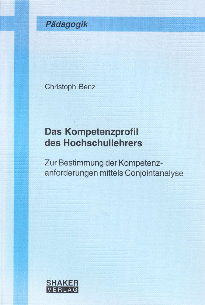 Das Kompetenzprofil des Hochschullehrers book