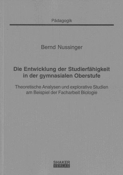 Die Entwicklung der Studierfähigkeit in der gymnasialen Oberstufe Politics & History