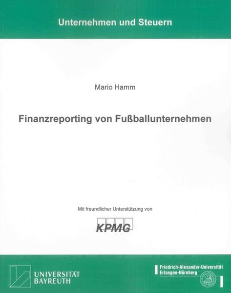 Finanzreporting von Fußballunternehmen book