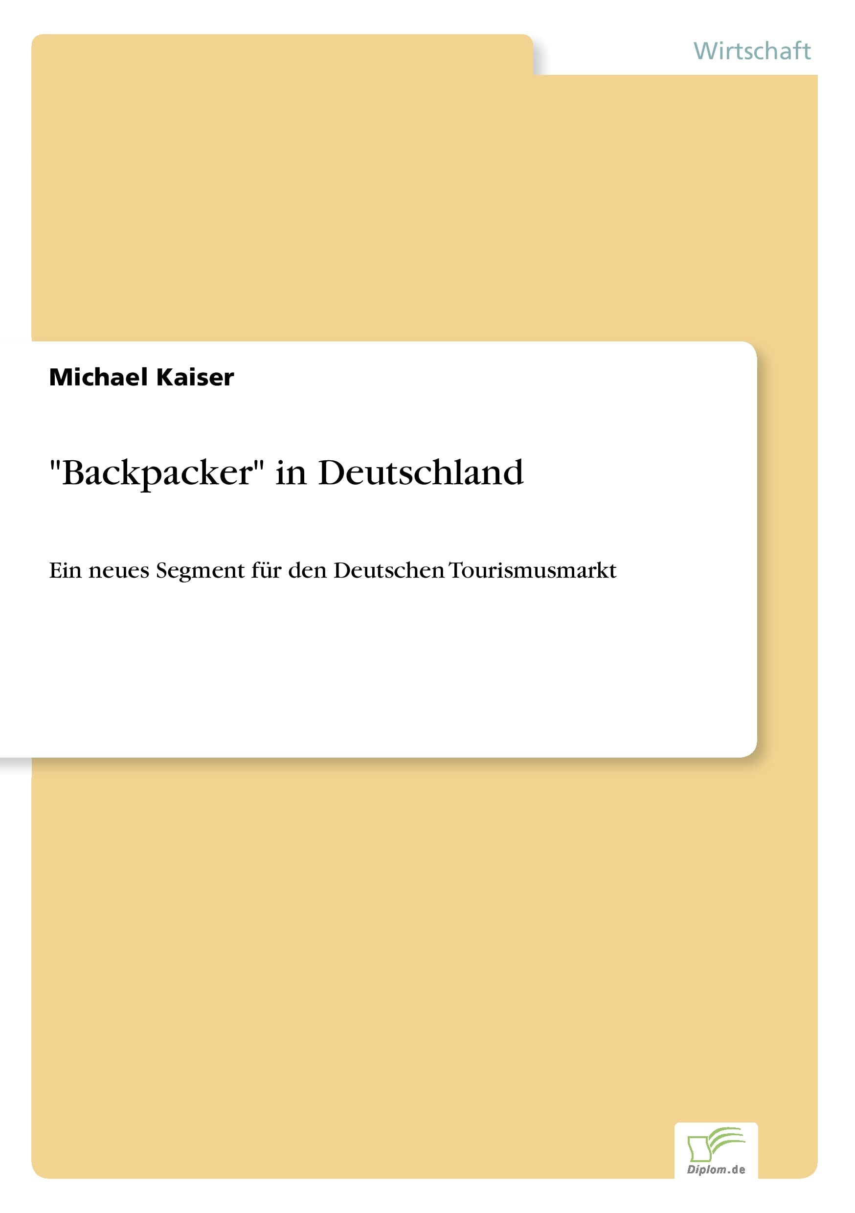 "Backpacker" in Deutschland book