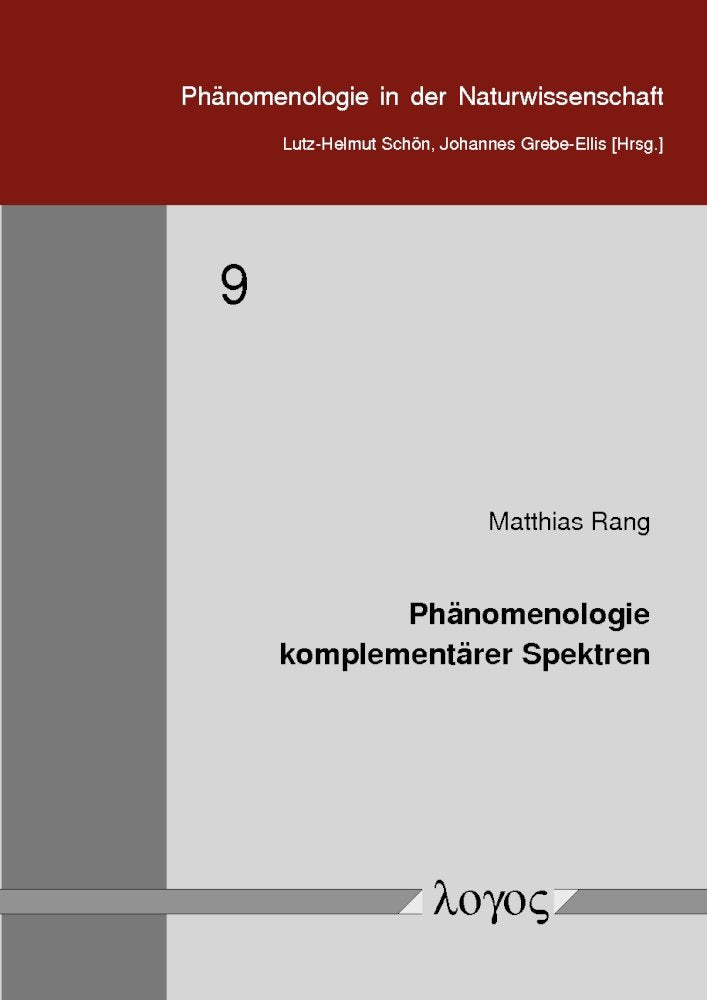 Product Image: Phanomenologie Komplementarer Spektren