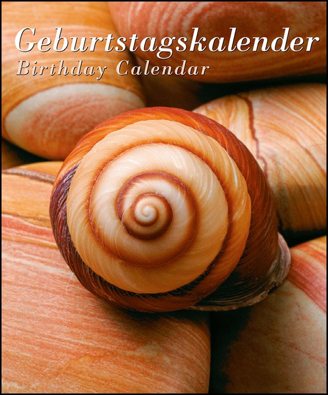N NEUMANNVERLAGE - Shells & Stones Geburtstagskalender, 22x26,5cm, immerwährender Geburtstagskalender, Spiralbindung, Platz für Notizen und Geburtstage Photography