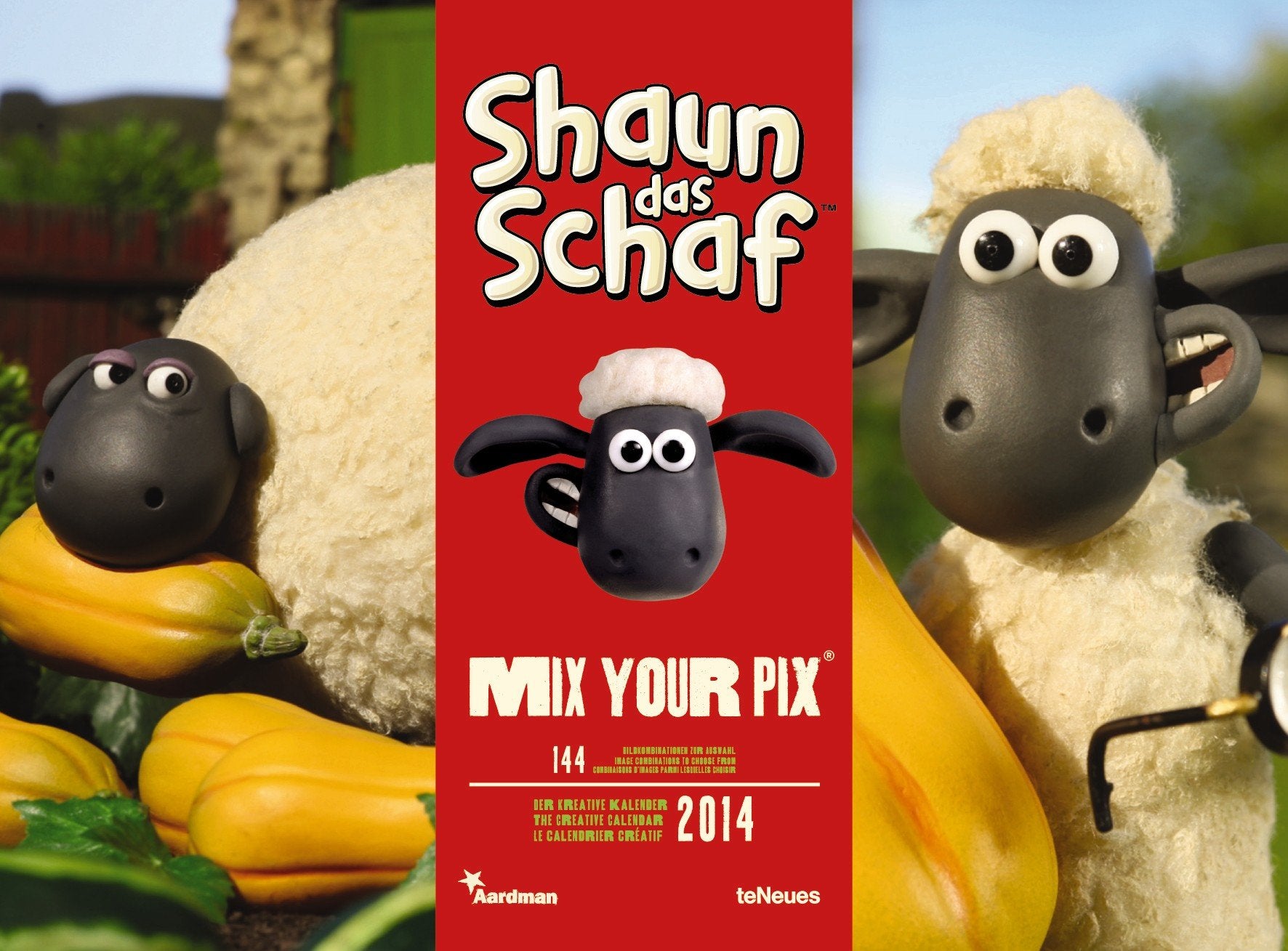 Shaun das Schaf 2014: 144 Bildkombinationen zur Auswahl. Der kreative Kalender. Nutzkalendarium dtsch.-engl.-französ. m. Notizfeld Film, Art & Culture