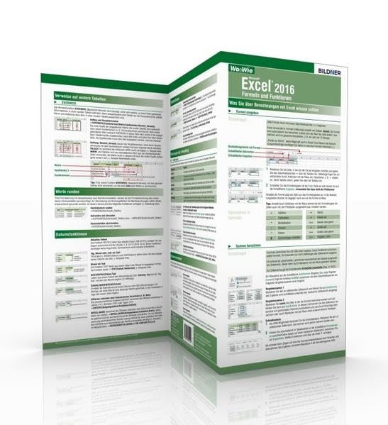 Excel 2016 - Formeln und Funktionen: Die schnelle Hilfe Computer Science