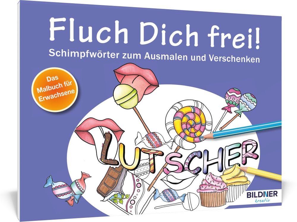Malbuch für Erwachsene: Fluch Dich frei! Lutscher Film, Art & Culture