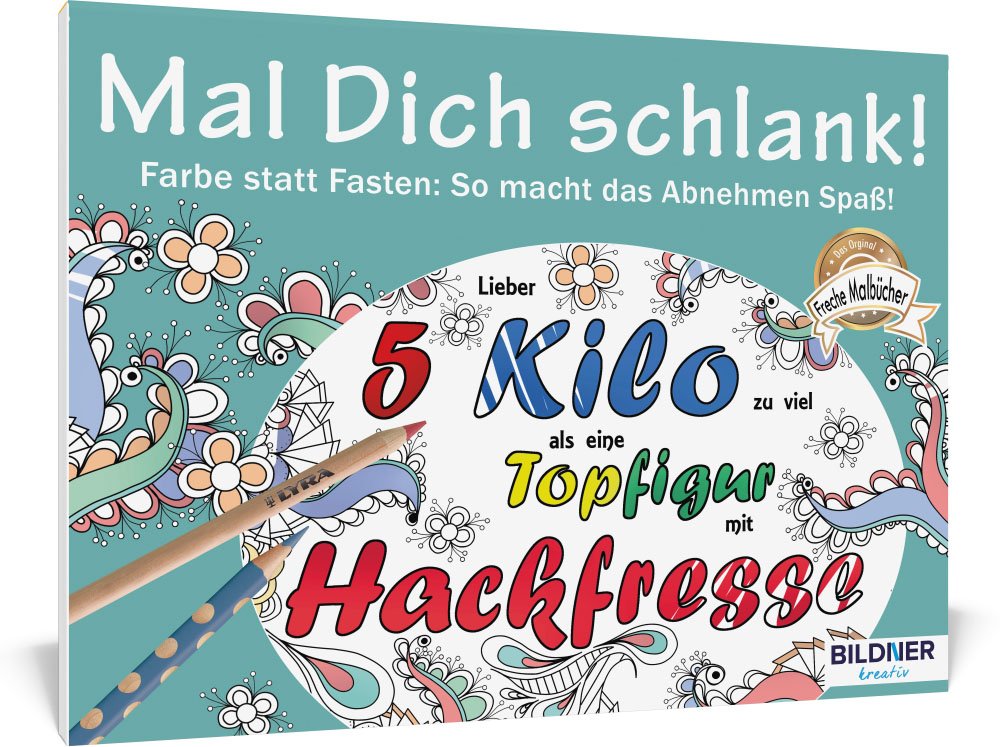 Malbuch für Erwachsene: Mal Dich schlank! Film, Art & Culture
