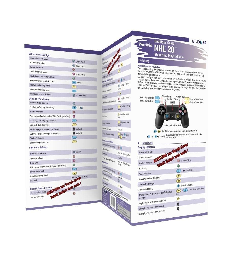 NHL 20 - Die komplette Spielsteuerung groß auf einen Blick! Computer Science