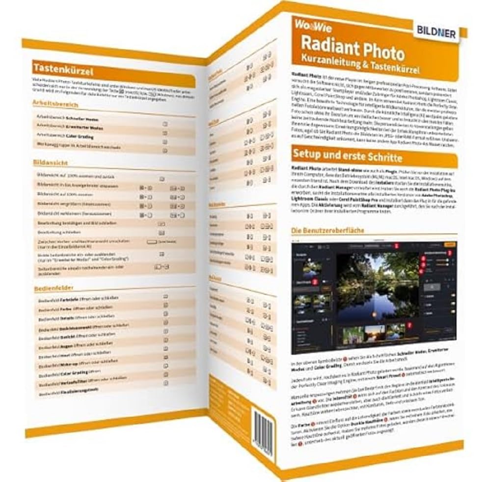 Radiant Photo - Kurzanleitung & Tastenkürzel Business, Finance & Career
