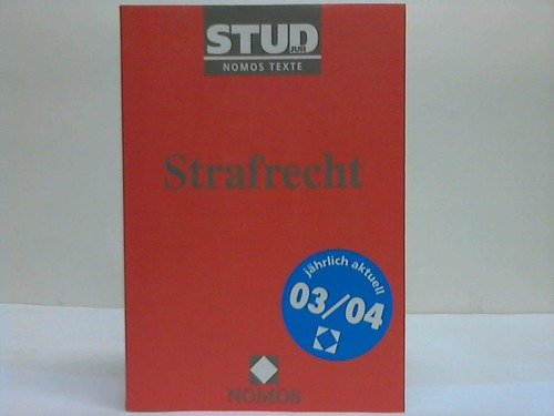 Strafrecht: STUD-JUR Nomos Textausgaben Law Books