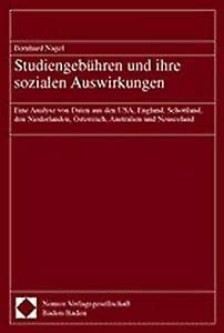 Studiengebühren und ihre sozialen Auswirkungen. Eine Analyse von Daten aus den USA, England, Schottland, den Niederlanden, Österreich, Australien und Neuseeland Law