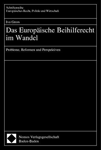 Das Europäische Beihilferecht im Wandel book