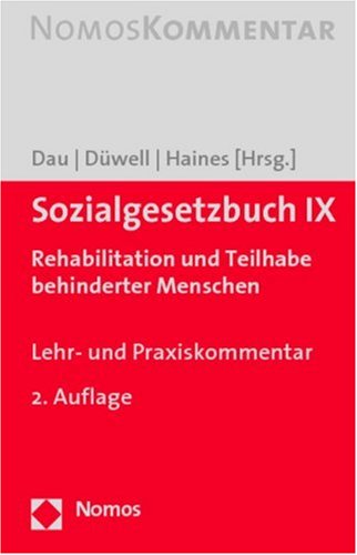 Sozialgesetzbuch IX: Rehabilitation und Teilhabe behinderter Menschen Law