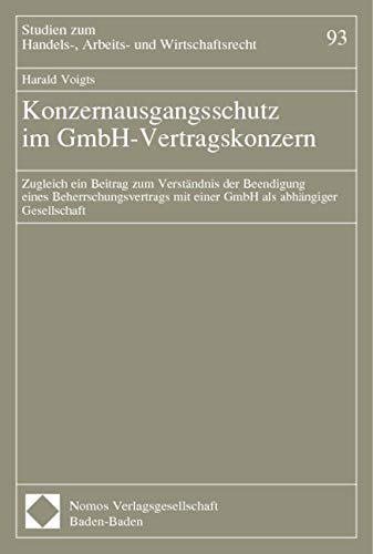 Konzernausgangsschutz im GmbH-Vertragskonzern book