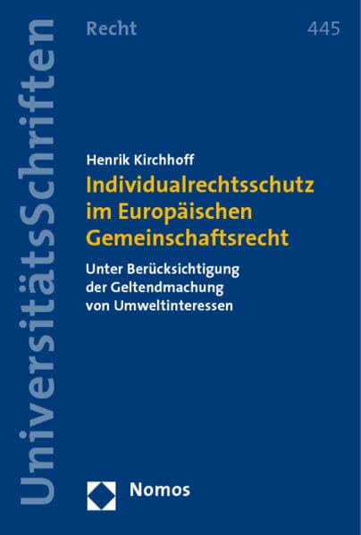 Individualrechtsschutz im EuropSischen Gemeinschaftsrecht book