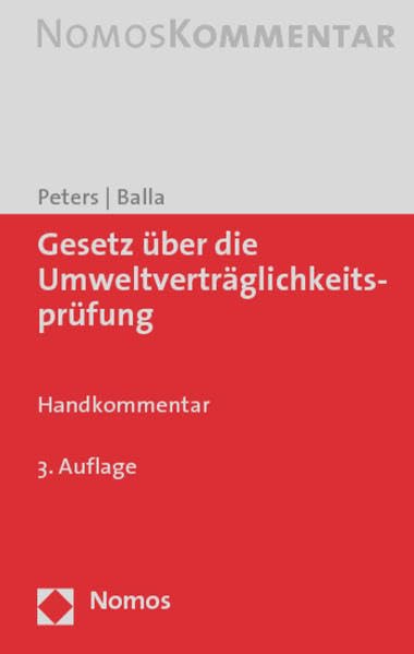 UVPG - Gesetz über die Umweltverträglichkeitsprüfung Law