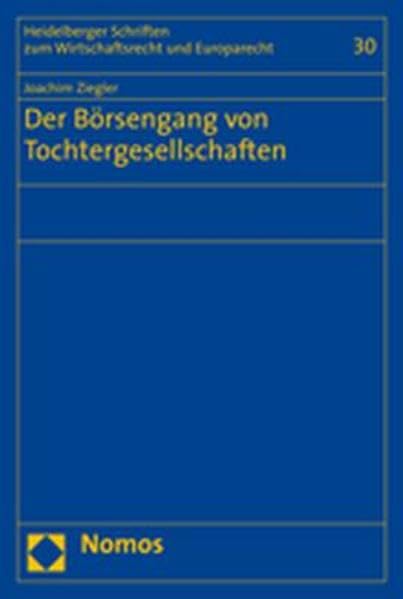 Der Börsengang von Tochtergesellschaften Law
