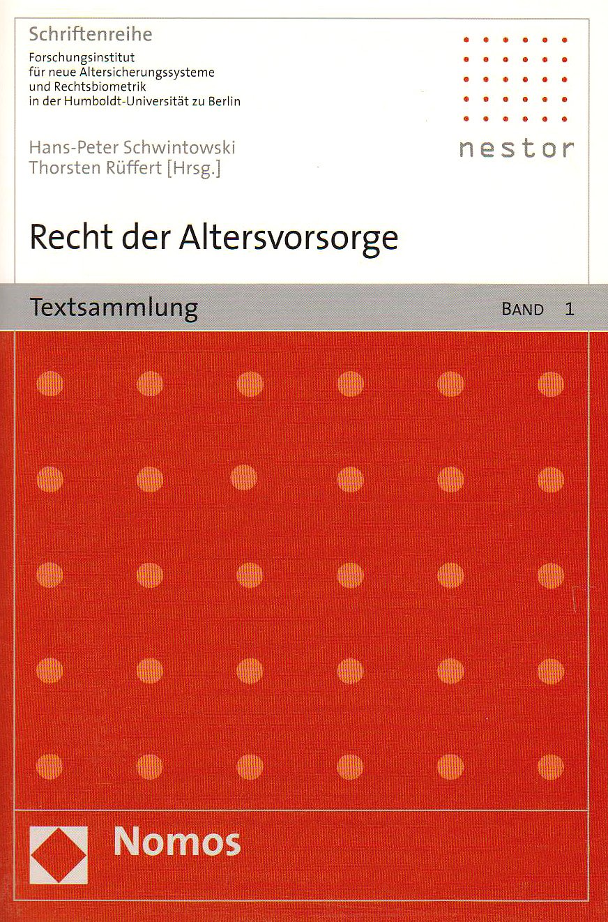 Recht der Altersvorsorge: Textsammlung Law Books