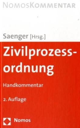 Zivilprozessordnung: Handkommentar Law