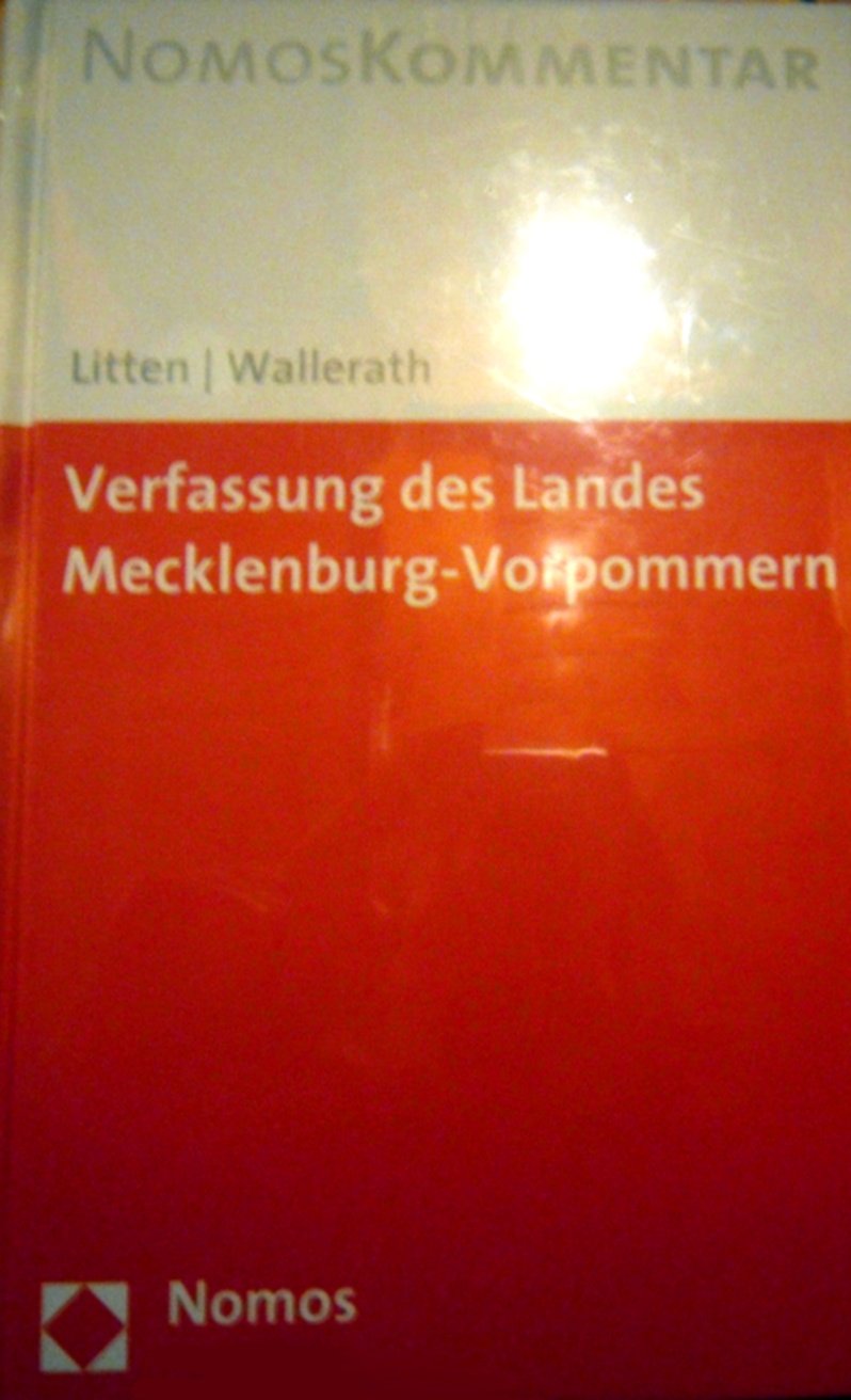 Verfassung des Landes Mecklenburg-Vorpommern Law