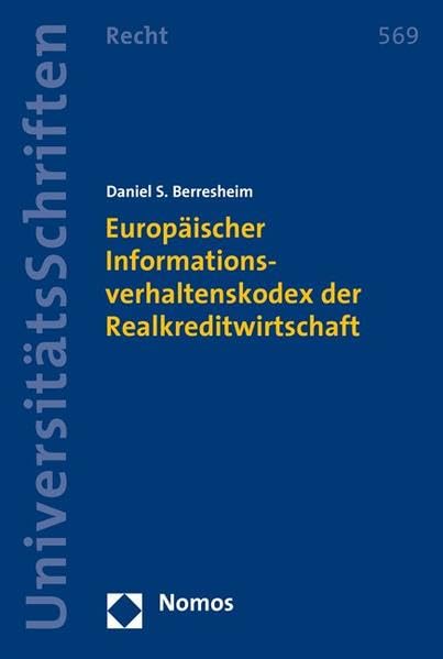 Europäischer Informationsverhaltenskodex der Realkreditwirtschaft Law